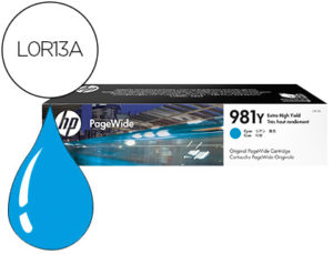INK-JET HP 981Y PAGEWIDE 556DN / 556XH / MFP 586DN / MFP 586F / MFP 586Z / E55650DN / MFP E58650DN /