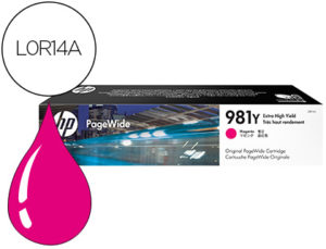 INK-JET HP 981Y PAGEWIDE 556DN / 556XH / MFP 586DN / MFP 586F / MFP 586Z / E55650DN / MFP E58650DN /