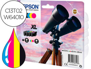 INK-JET EPSON 502 XL XP-5105 MULTIPACK NEGRO AMARILLO CIAN Y MAGENTA