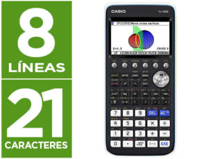 CALCULADORA CASIO FX-CG50 CIENTIFICA GRAFICA 8 LINEAS 21 CARACTERES PANTALLA COLOR 3D MEMORIA 16 MB CONEXION USB