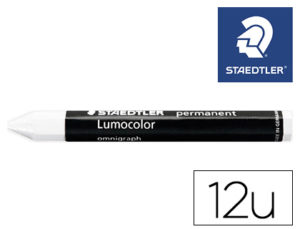 MINAS STAEDTLER PARA MARCAR NEGRO LUMOCOLOR PERMANENTE OMNIGRAPH 236 CAJA DE 12 UNIDADES