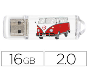 MEMORIA USB TECHONETECH FLASH DRIVE 16 GB 2.0 CAMPER VAN-VAN