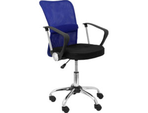 SILLA GIRATORIA Q-CONNECT BRAZOS FIJOS ASIENTO REGULABLEEN ALTURA ALTO 870+100MM LARGO540MM PROFUNDIDAD 530MM AZUL