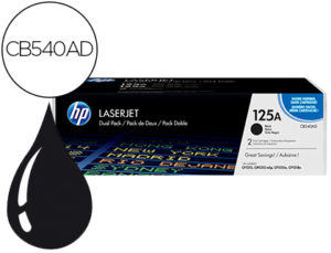 TONER HP LASERJET 125A CP1215 CP1515N CP1518N CM1312MFP NEGRO PACK DE 2 UNIDADES 2200 PAGINAS