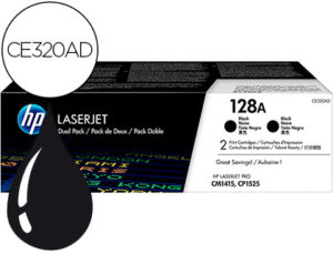 TONER HP LASERJET PRO 128A CM1415 CP1525 NEGRO PACK DE 2 UNIDADES 2000 PAGINAS
