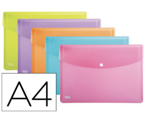 CARPETA ELBA URBAN DOSSIER BROCHE POLIPROPILENO DIN A4 PACK DE 5 COLORES SURTIDOS