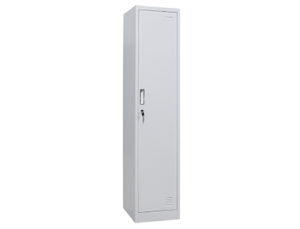 TAQUILLA METALICA SIE 1 PUERTA MODULO INICIO GRIS TEXTURIZADO 1830X450X380 MM