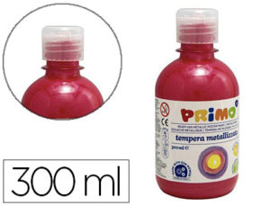 TEMPERA LIQUIDA PRIMO ESCOLAR 300 ML ROJO METALIZADO
