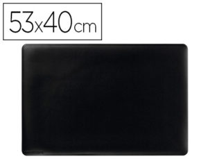 VADE SOBREMESA DURABLE NEGRO ANTIDESLIZANTE CONTORNEADO 53X40 CM