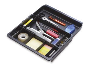 BANDEJA ORGANIZADORA EXACOMPTA DRAWINSERT DE CAJONES COLOR NEGRO 298X246X36 MM