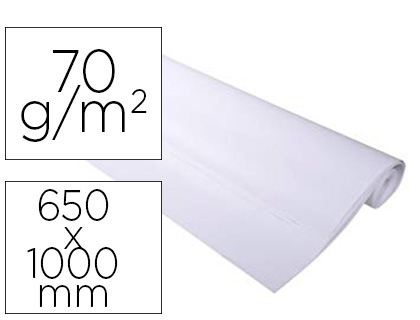 RECAMBIO PARA PIZARRA CONGRESO EXACOMPTA PAPEL ECOLOGICO 70G/M2 MARFIL LISO 50 HOJAS 65X100 CM
