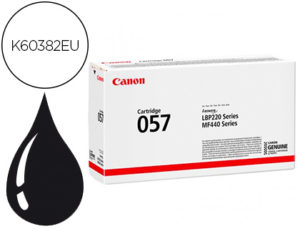 TONER CANON 057 I-SENSYS LBP223DW / 226DW / 228D / MF443DW / 445DW / 446W NEGRO 3100 PAGINAS
