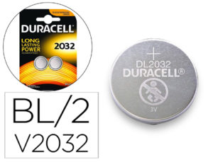 PILA DURACELL ALCALINA BOTON CR2032 BLISTER 2 UNIDADES