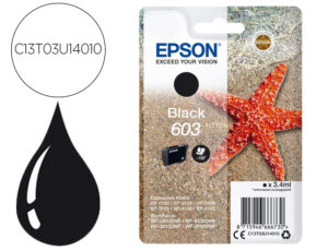 INK-JET EPSON 603 XP-2100 / 2105 / 3100 / 4100 / WF-2810 / 2830 / 2835 / 2850 NEGRO 150 PAGINAS