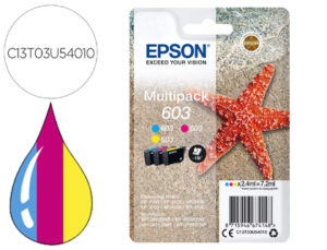 INK-JET EPSON 603 XP-2100 / 2105 / 3100 / 4100 / WF-2810 / 2830 / 2835 / 2850 MULTIPACK 3 COLORES AMARILLO
