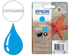 INK-JET EPSON 603XL XP-2100 / 2105 / 3100 / 4100 / WF-2810 / 2830 / 2835 / 2850 CIAN 350 PAGINAS