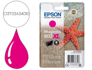 INK-JET EPSON 603XL XP-2100 / 2105 / 3100 / 4100 / WF-2810 / 2830 / 2835 / 2850 MAGENTA 350 PAGINAS