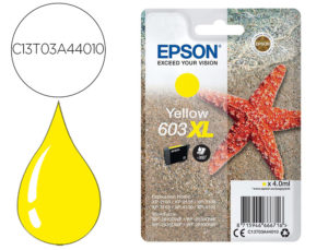 INK-JET EPSON 603XL XP-2100 / 2105 / 3100 / 4100 / WF-2810 / 2830 / 2835 / 2850 AMARILLO 350 PAGINAS