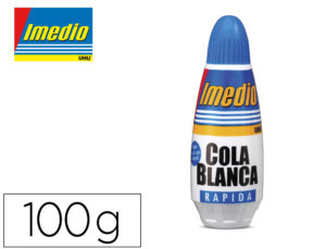 PEGAMENTO COLA BLANCA IMEDIO BOTE DE 100 GR