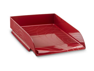 BANDEJA SOBREMESA CEP ELLYPSE ORIGINS PLASTICO COLOR ROJO CARMIN 348X260X64 MM