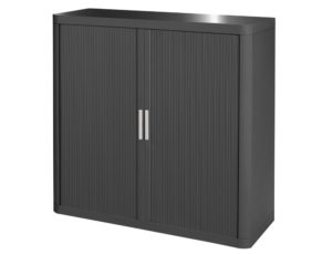 ARMARIO FAST-PAPERFLOW EASY OFFICE PLASTICO 2 PUERTAS CORREDERAS Y 2 ESTANTES COLOR GRIS 1040X415X1100 MM