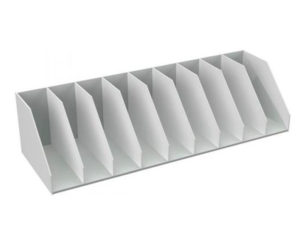 ORGANIZADOR DE ARMARIO FAST-PAPERFLOW POLIESTIRENO MONOBLOQUES 9 COMPARTIMENTOS COLOR GRIS 857X290X210 MM