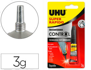 PEGAMENTO UHU INSTANTANEO CONTROL TECNOLOGIA STOP 3 GR