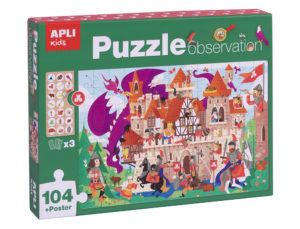 PUZLE APLI KIDS OBSERVATION CASTILLO 104 PIEZAS