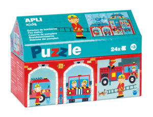 PUZLE APLI KIDS CASITA BOMBEROS 24 PIEZAS