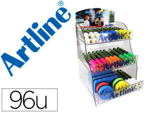 ROTULADOR ARTLINE GLASS MARKER ESPECIAL CRISTAL BORRABLE EN SECO O HUMEDO EXPOSITOR DE 96 UNIDADES