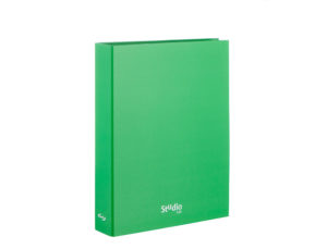 CARPETA 2 ANILLAS 40MM PARDO CARTON FORRADO COLOR VERDE