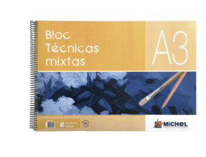 BLOC TECNICAS MIXTAS MICHEL ESPIRAL DIN A4 30 HOJAS 300 GR