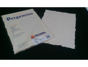 PAPEL MICHEL PERGAMINO TROQUELADO PARCHMENT HUMO DIN A4 PAQUETE DE 25 UNIDADES