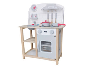 COCINA DE MADERA ANDREUTOYS GRIS 8 PIEZAS