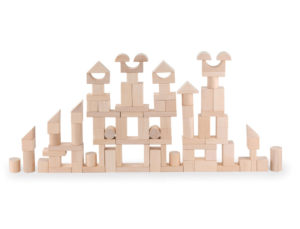 JUEGO ANDREUTOYS 100 BLOCKS MADERA NATURAL