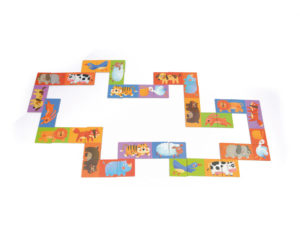 JUEGO MIDEER DOMINO PUZZLE ZOO PALS