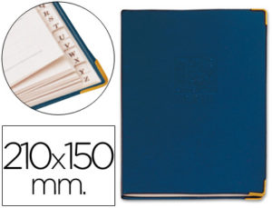 LISTIN TELEFONICO TAPA FLEXIBLE TAMAÑO 21X15 CM -CON CANTONERA DORADA