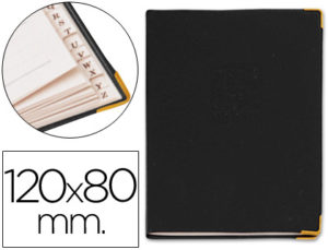 LISTIN TELEFONICO 9030 TAPA FLEXIBLE TAMAÑO 12X8 CM -CON CANTONERA DORADA