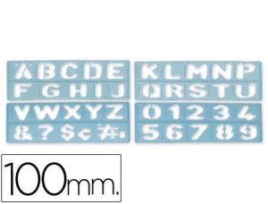 PLANTILLA ROTULACION 1800 -LETRAS Y NUMEROS DE 100 MM