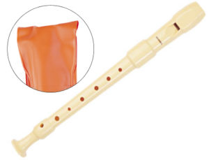 FLAUTA HOHNER PLASTICO 9516 -DESMOTABLE -FUNDA NARANJA