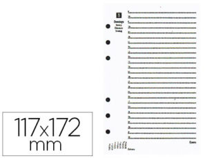 RECAMBIO AGENDA ANILLAS MIQUELRIUS 117X172 MM INTEGRALACTIVA DIA PAGINA