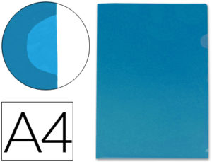 CARPETA LIDERPAPEL DOSSIER UÑERO 44002 POLIPROPILENO DIN A4 AZUL 20 HOJAS