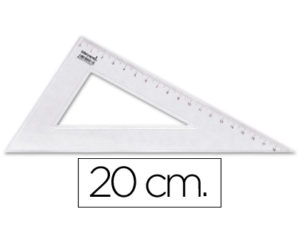 CARTABON LIDERPAPEL 20 CM PLASTICO CRISTAL