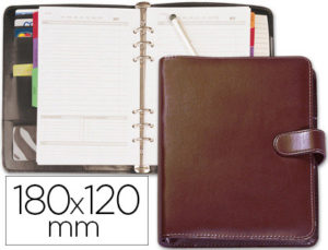 AGENDA ANILLAS BELIUS MEDIANA 7″ 185X125 MM TK-7 LISA BURDEOS