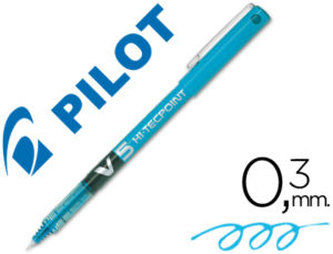 ROTULADOR PILOT PUNTA AGUJA V-5 AZUL CLARO 0.5 MM