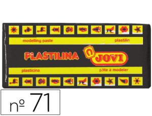 PLASTILINA JOVI 71 NEGRO -UNIDAD -TAMAÑO MEDIANO