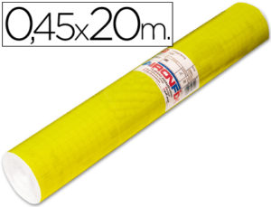ROLLO ADHESIVO AIRONFIX UNICOLOR AMARILLO BRILLO 67007-ROLLO DE 20 MT