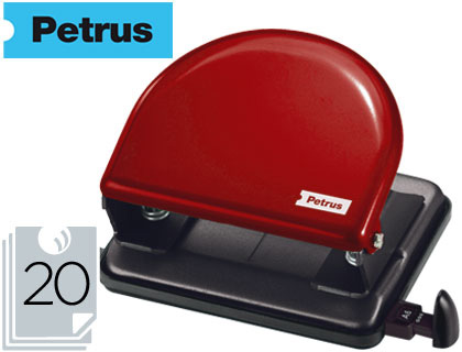 TALADRADOR PETRUS 52 ROJO -CAPACIDAD 20 HOJAS