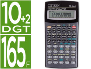 CALCULADORA CITIZEN CIENTIFICA SR-260 10+2 DIGITOS