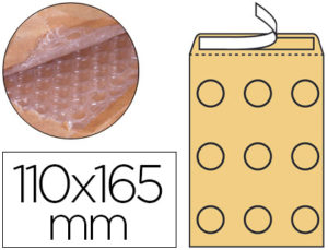 SOBRE BURBUJAS CREMA Q-CONNECT A/000 110 X 165 MM